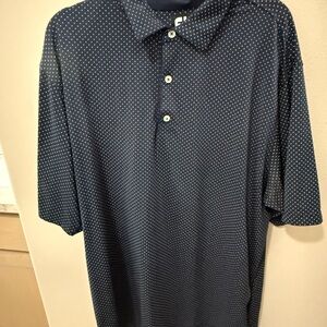 Men's Navy Polka Dot Shirt